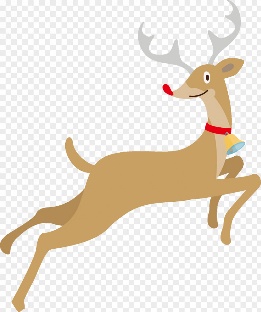 Antler Italian Greyhound Reindeer Christmas PNG