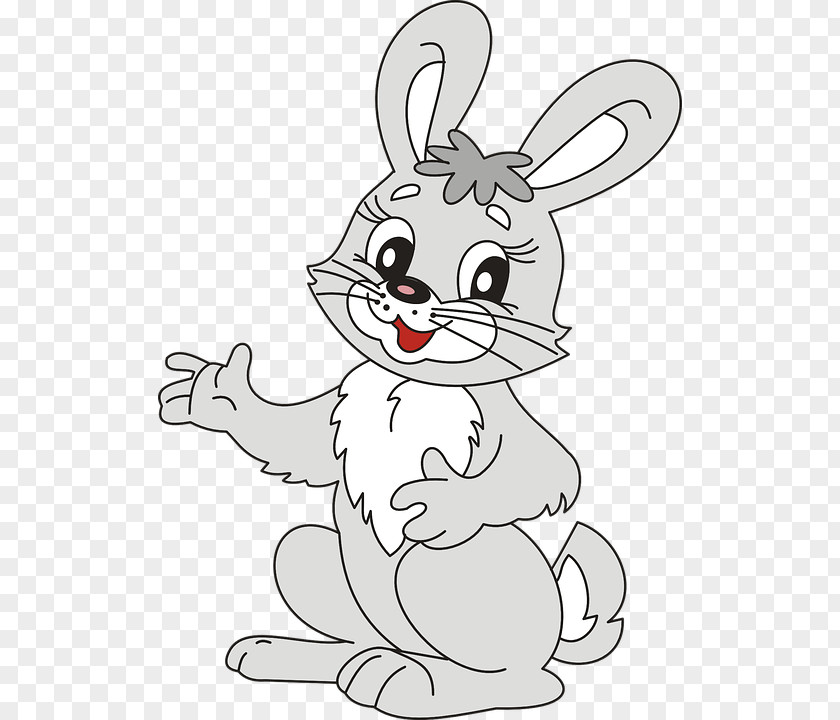 Cartoon Rabbit Easter Bunny Bugs Hare Holland Lop White PNG
