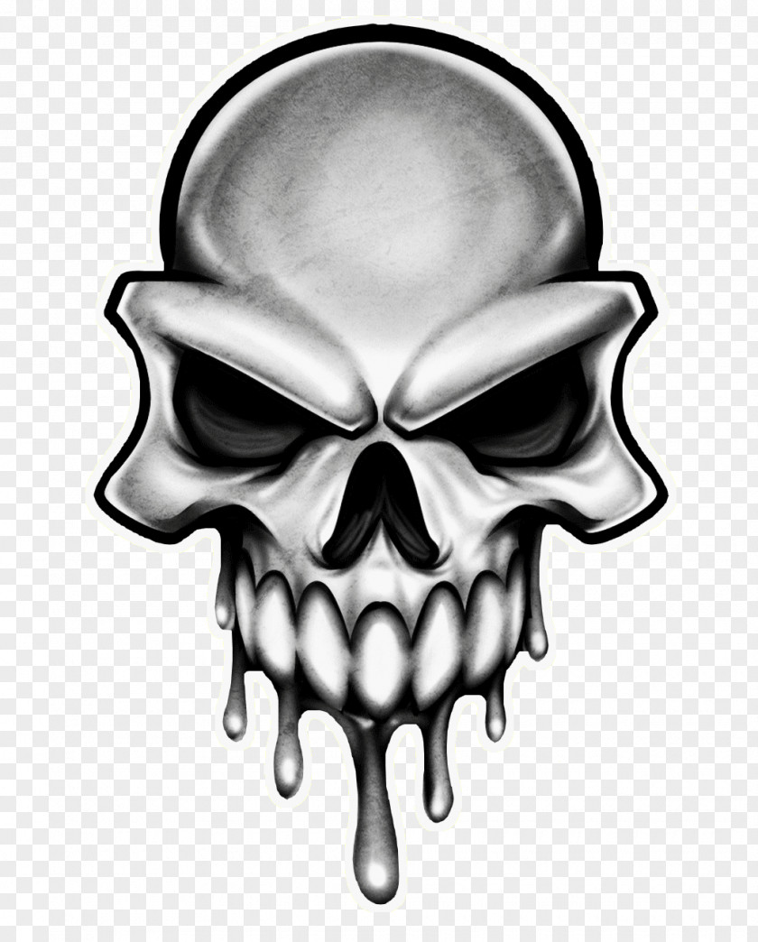 Skull Drawing Tattoo Head Skeleton PNG