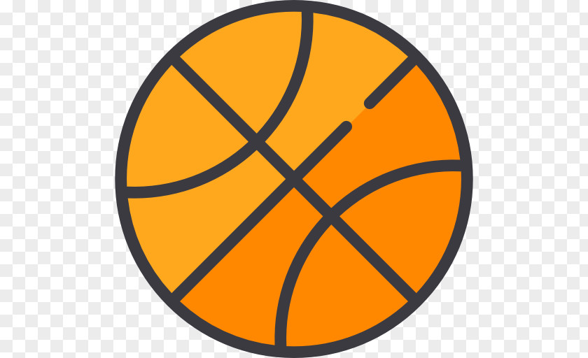 Basketball Logo Flat Design PNG
