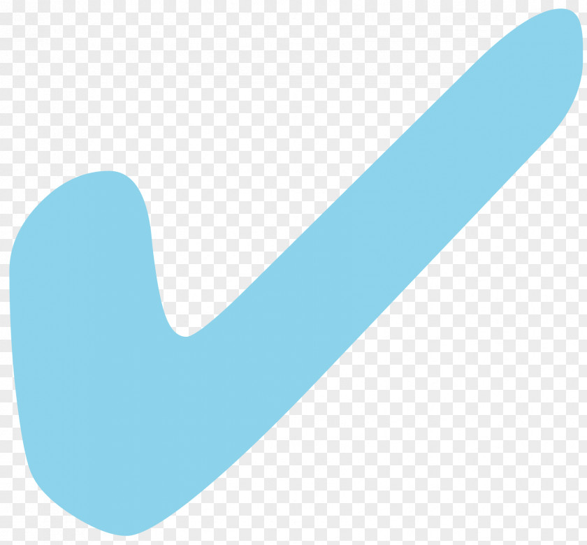 Green Tick Blue Check Mark Turquoise PNG