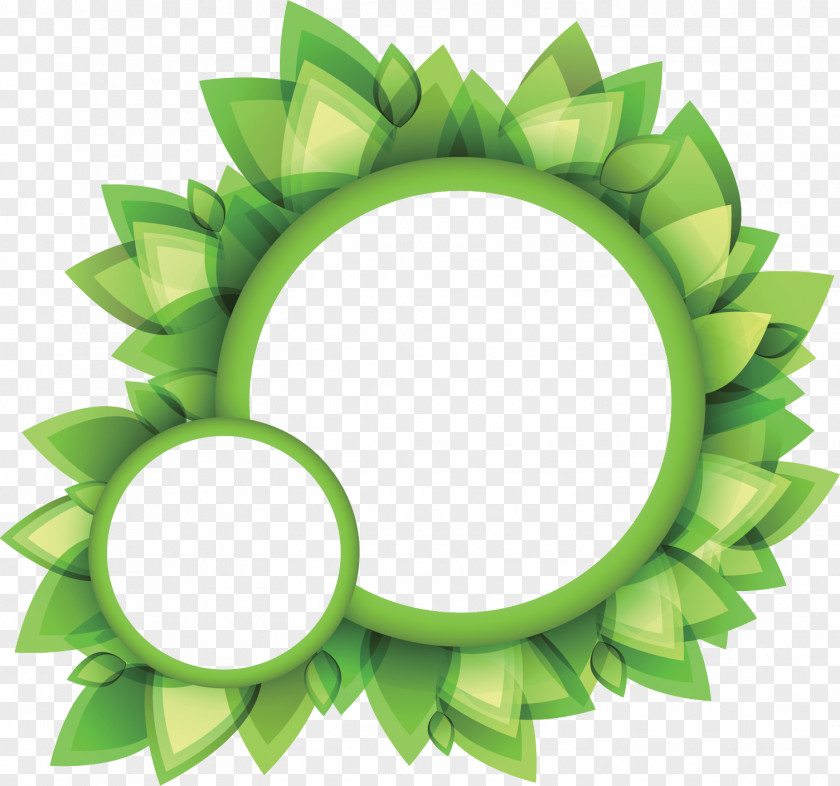 Leaf Logo Circle PNG