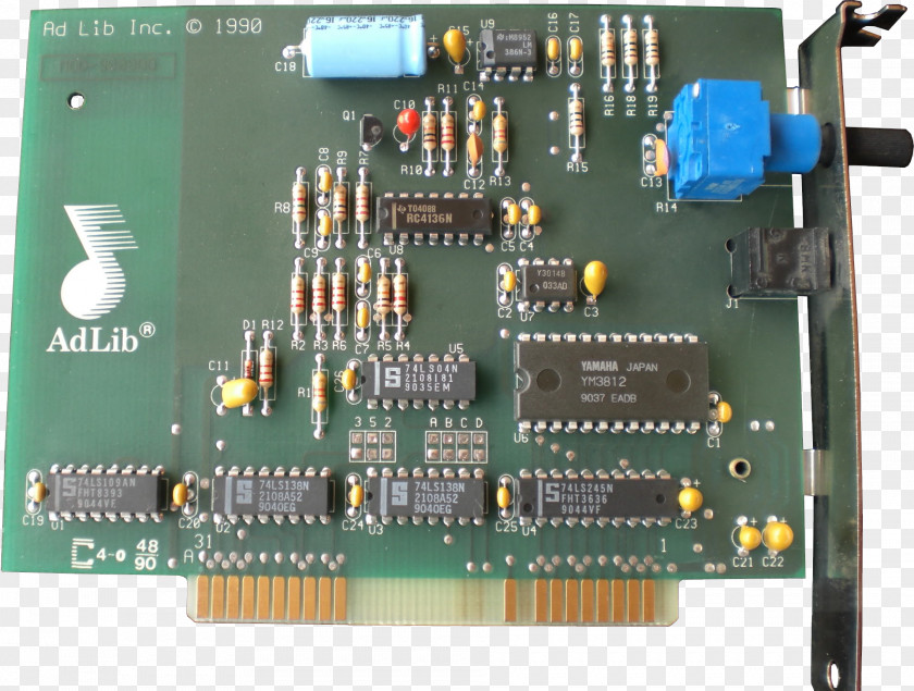 1990s Sound Cards & Audio Adapters Microcontroller Ad Lib, Inc. TV Tuner Synthesizers PNG