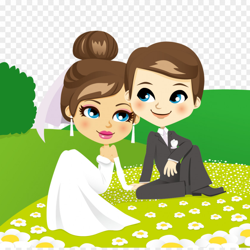 Lawn On The Wedding Marriage Illustration PNG