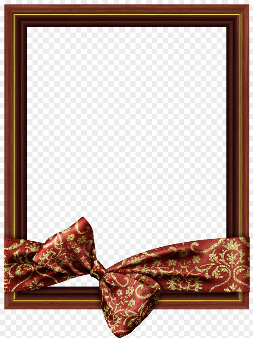 Bow Border Picture Frame Clip Art PNG