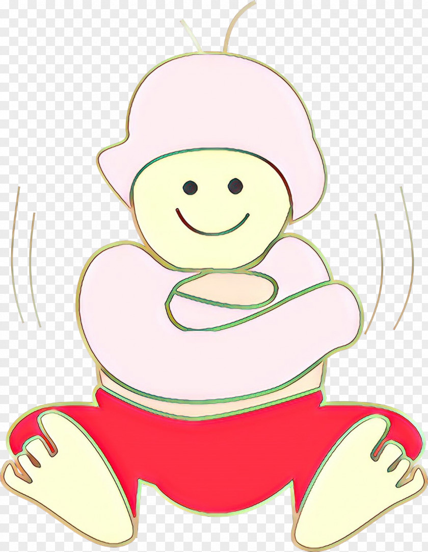 White Cartoon Pink Smile Happy PNG
