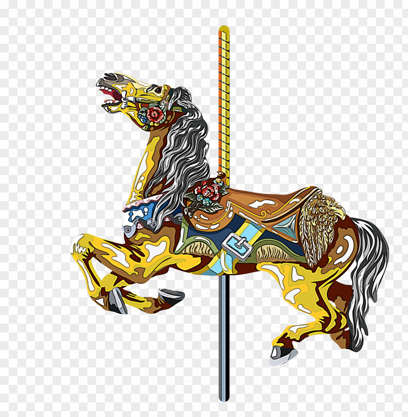 Amusement Ride Carousel Park Animal Figure PNG