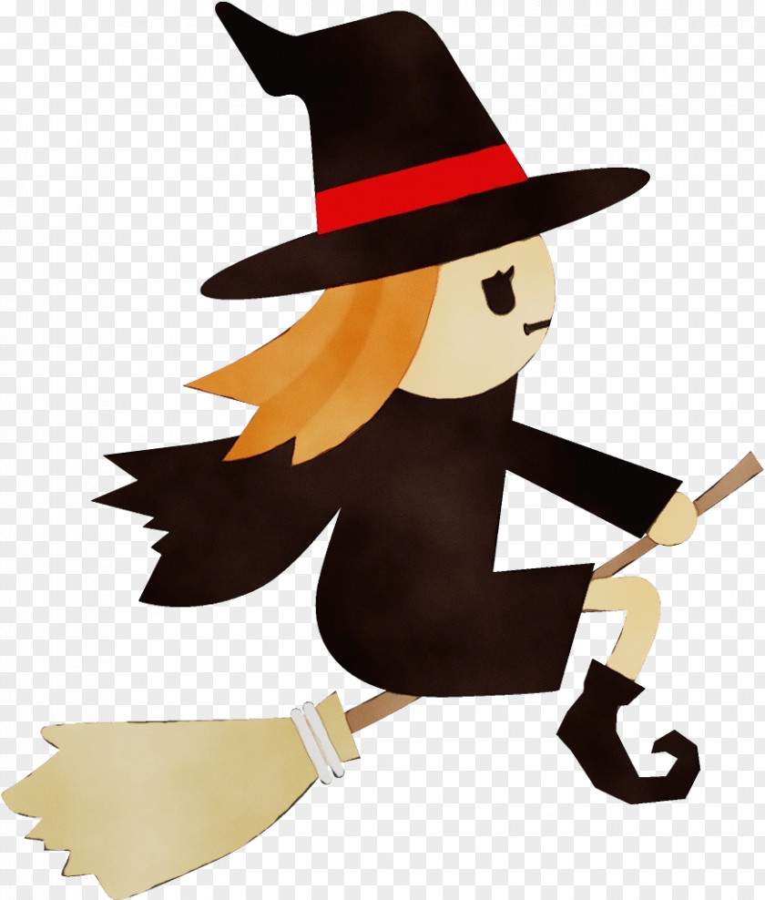 Costume Accessory Headgear Cartoon Witch Hat Broom PNG