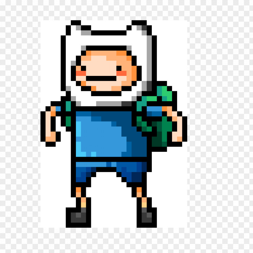 Finn The Human Jake Dog Pixel Art Drawing PNG