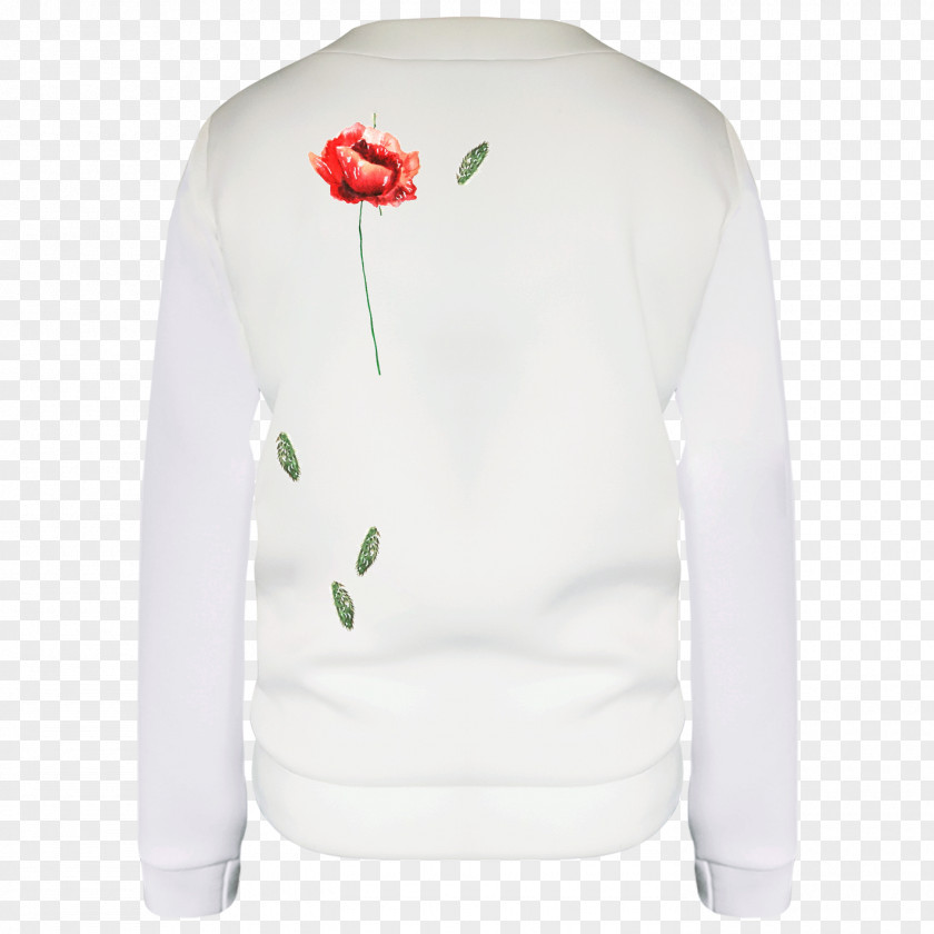 Red Poppies Long-sleeved T-shirt Sweater Bluza PNG