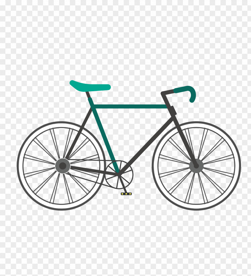 Vintage Bicycle Vector Material Fixed-gear Single-speed Track Racing PNG