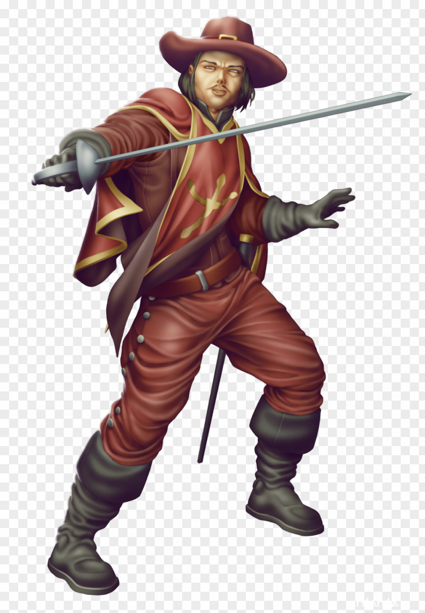Warrior Mercenary Knight Figurine Character PNG