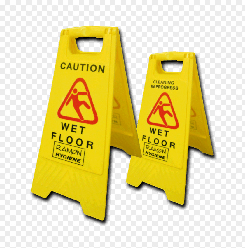 Wet Paper Floor Cleaning Warning Sign PNG