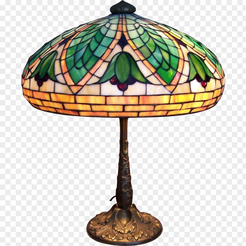 Glass Table Tiffany Lamp Light Fixture PNG