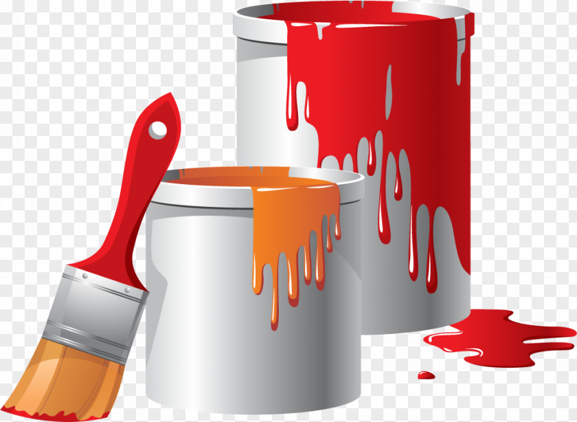 Paint Rollers Bucket Clip Art PNG