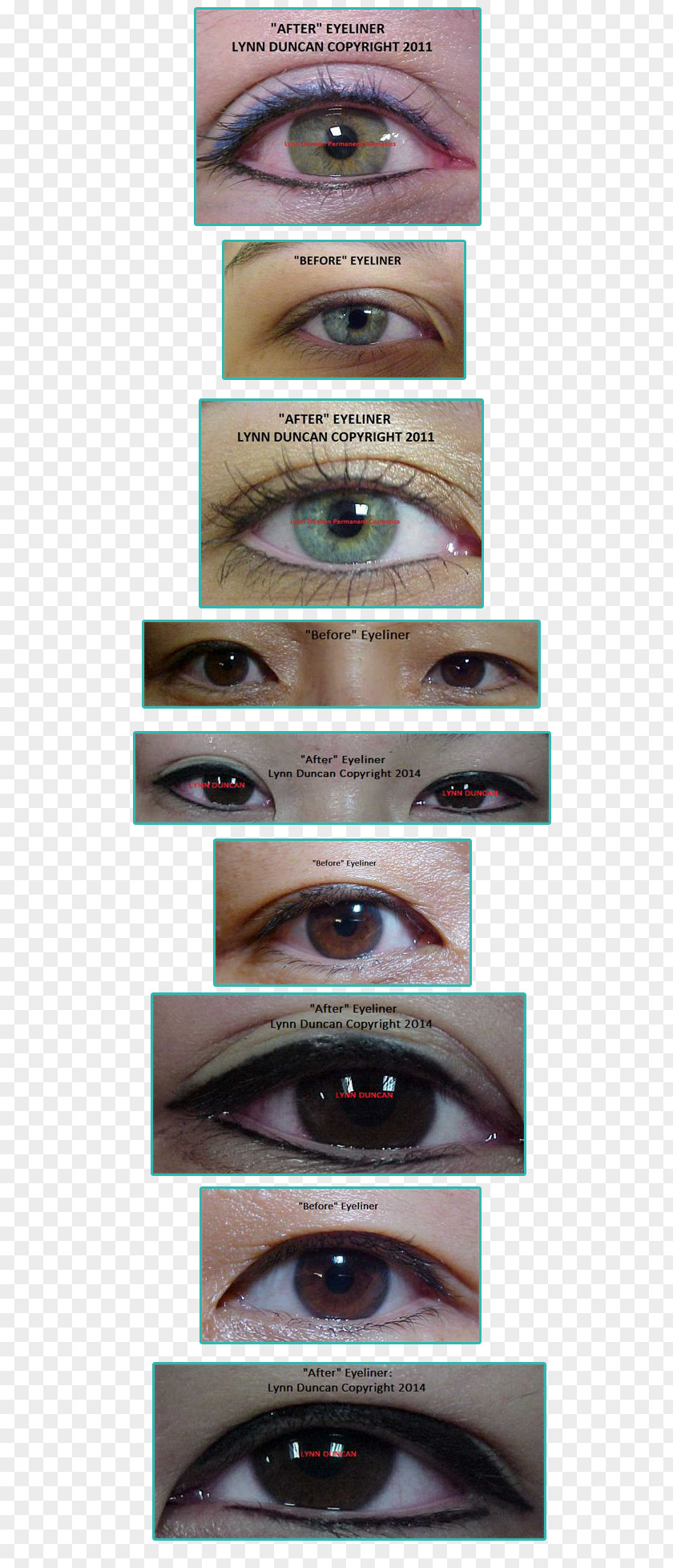 Permanent Makeup Eye Font PNG