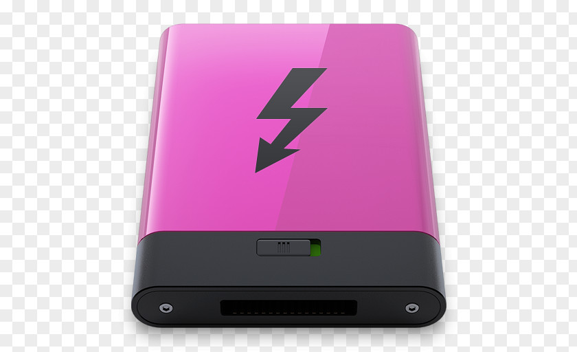 Pink Thunderbolt B Electronic Device Gadget Multimedia PNG