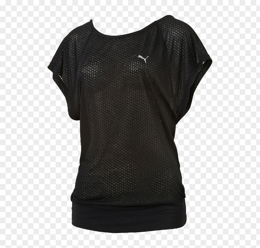 Puma Tennis Shoes For Women Sleeve T-shirt Shoulder Product Black M PNG