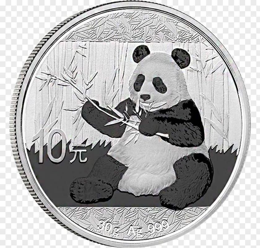 Silver Chinese Panda Perth Mint Gold Bullion Coin PNG