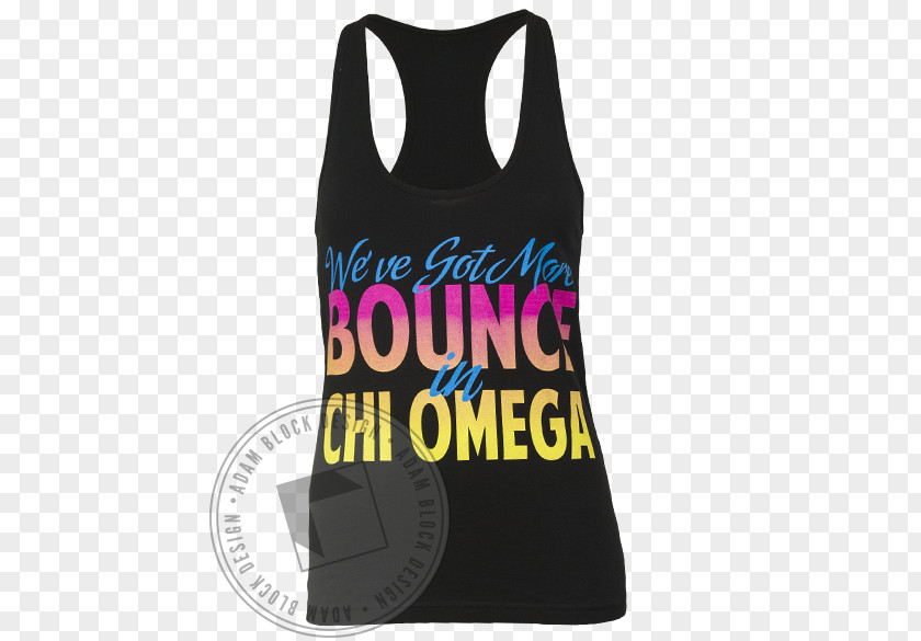 Chi Omega Gilets T-shirt Sleeveless Shirt Font PNG