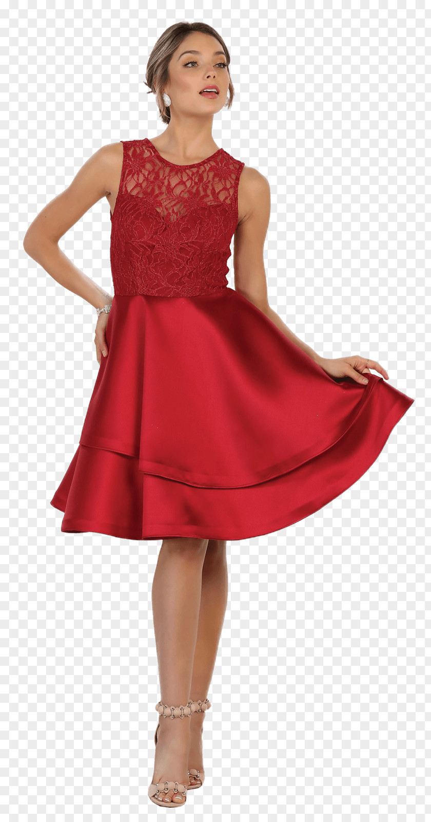 Layered Clothing Cocktail Dress Wedding Prom Ball Gown PNG