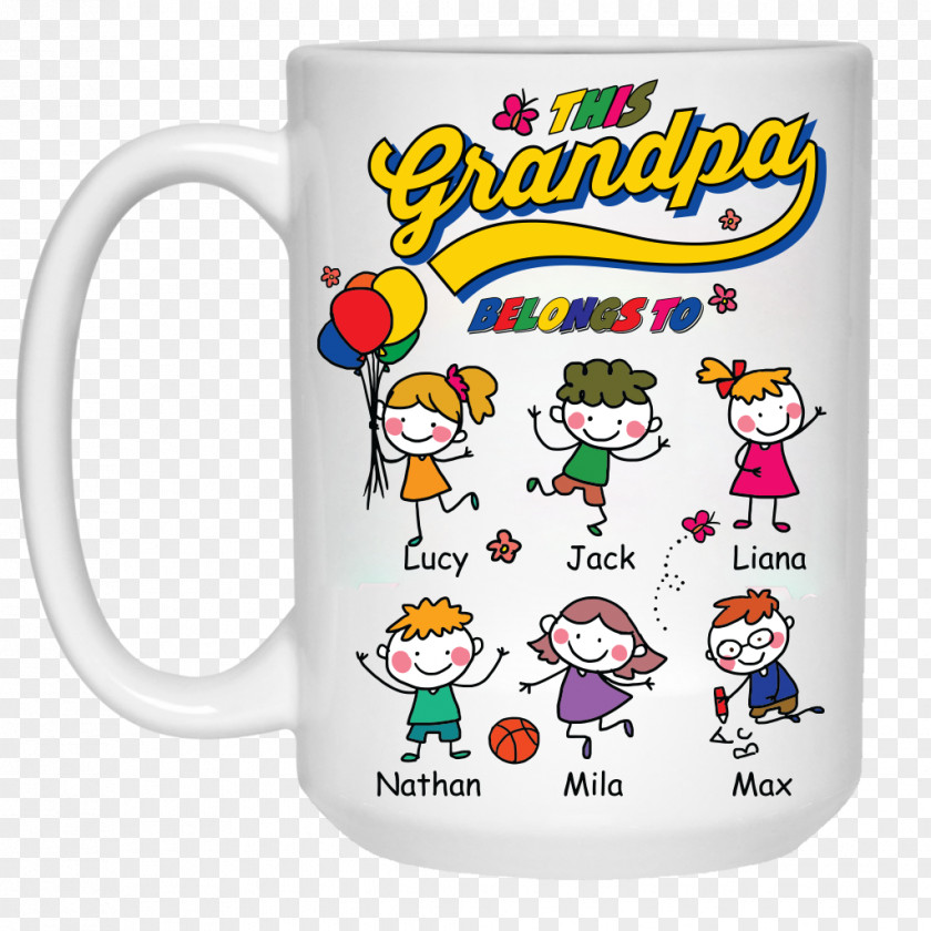 Stoneware Monogram Mugs Mug Ceramic Coffee Child Grandparent PNG