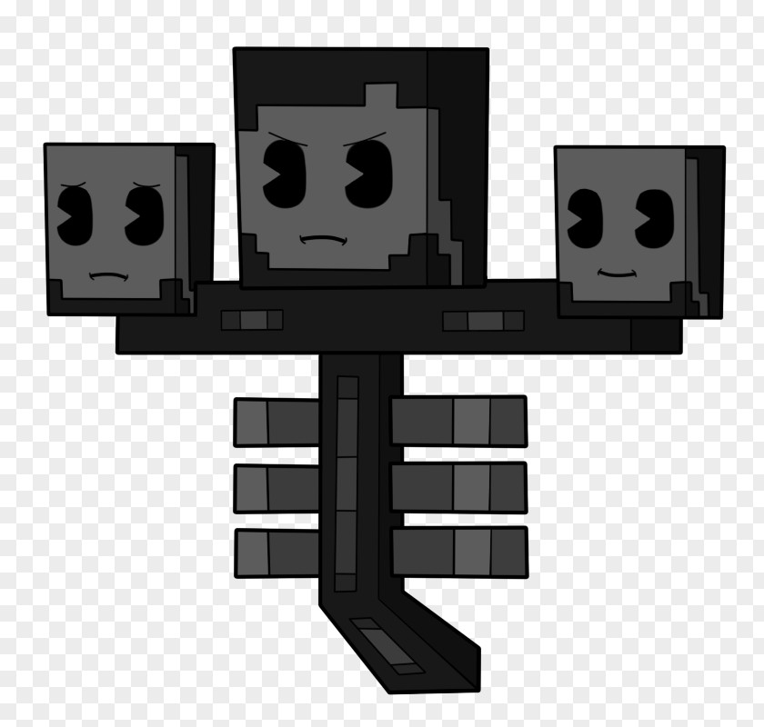 Wither Pixel Art Animated Film Fan Enderman PNG