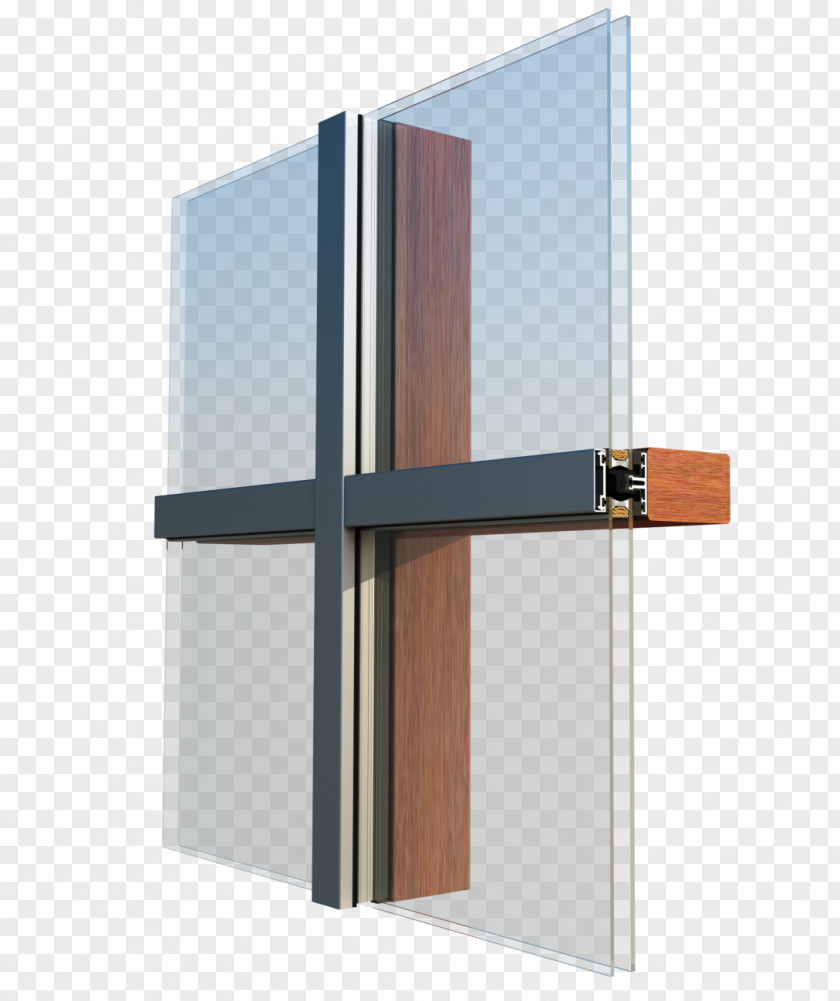 Aluminum Profile Facade System Window Aluminium Curtain Wall PNG
