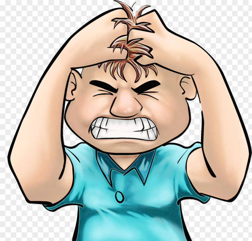 Finger Forehead Cartoon Face Nose Facial Expression Cheek PNG