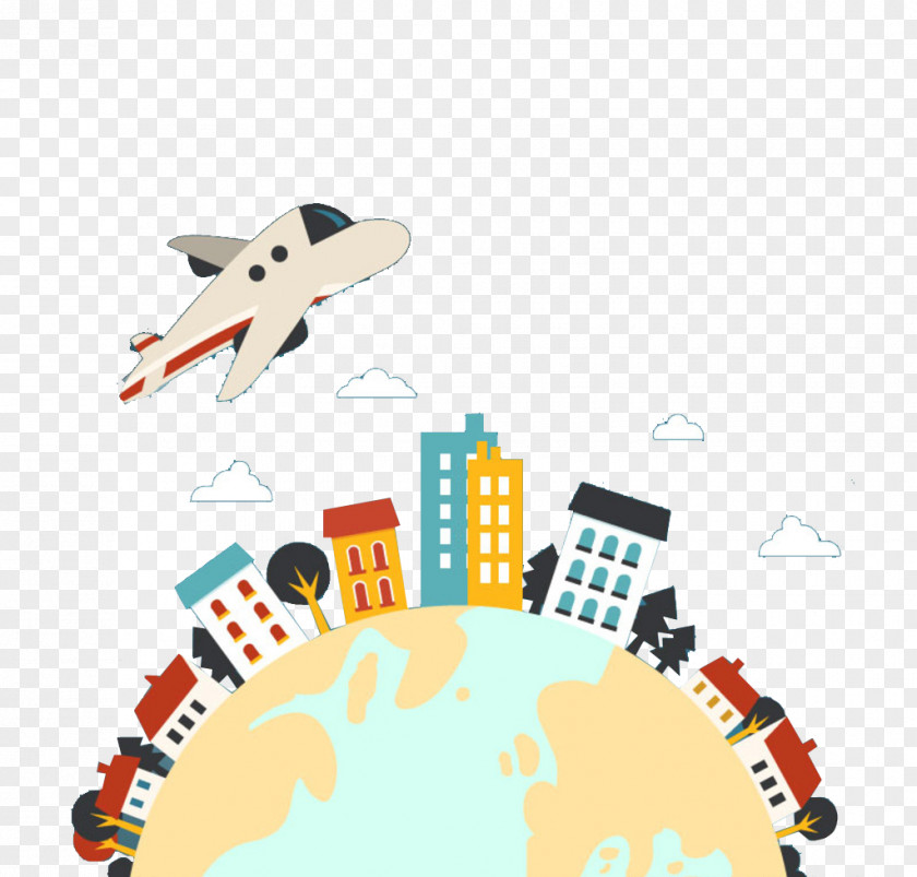 Universal Travel Cartoons Air Airplane PNG