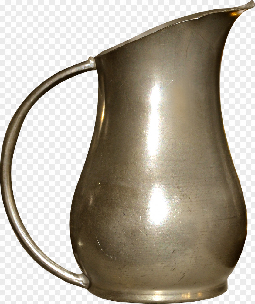 Brown Metal Kettle Jug PNG