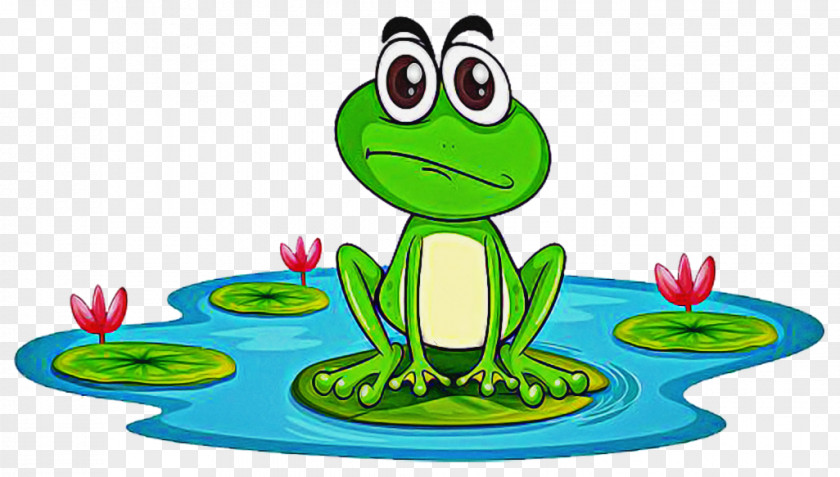 Frogs Amphibians Toad Cartoon Vector PNG