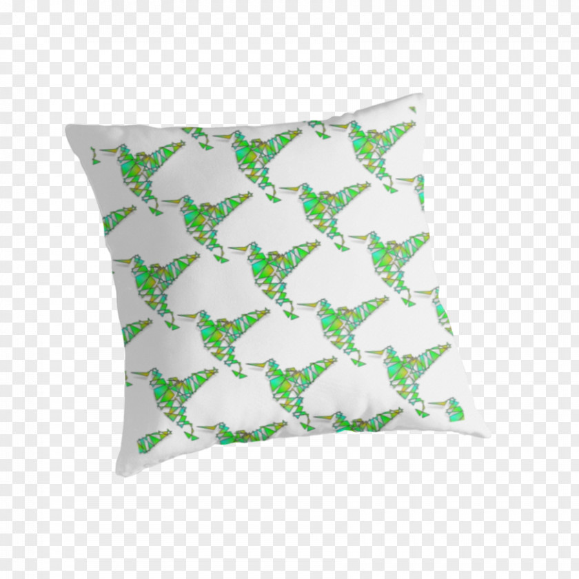 Pillow Hummingbird Cushion Throw Pillows Green PNG