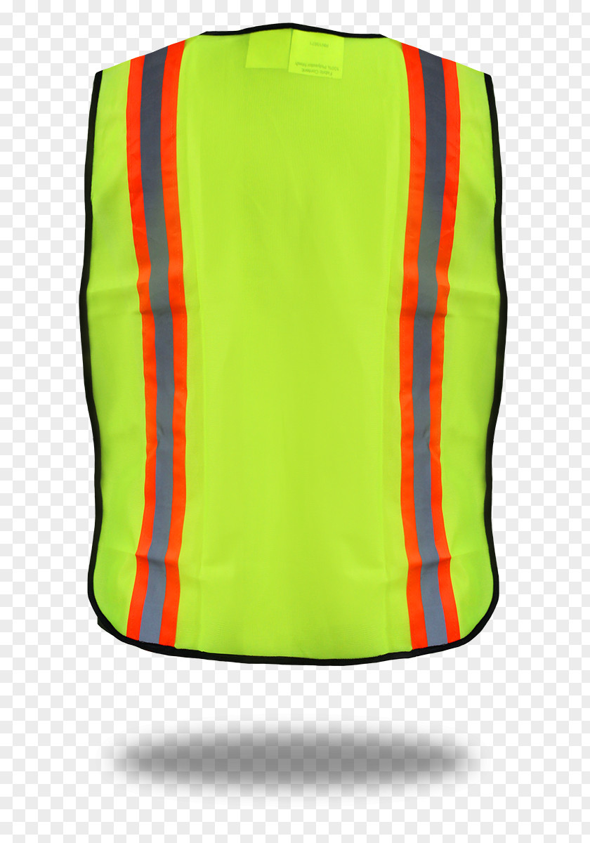 Vis With Green Back Gilets High-visibility Clothing Sleeve PNG