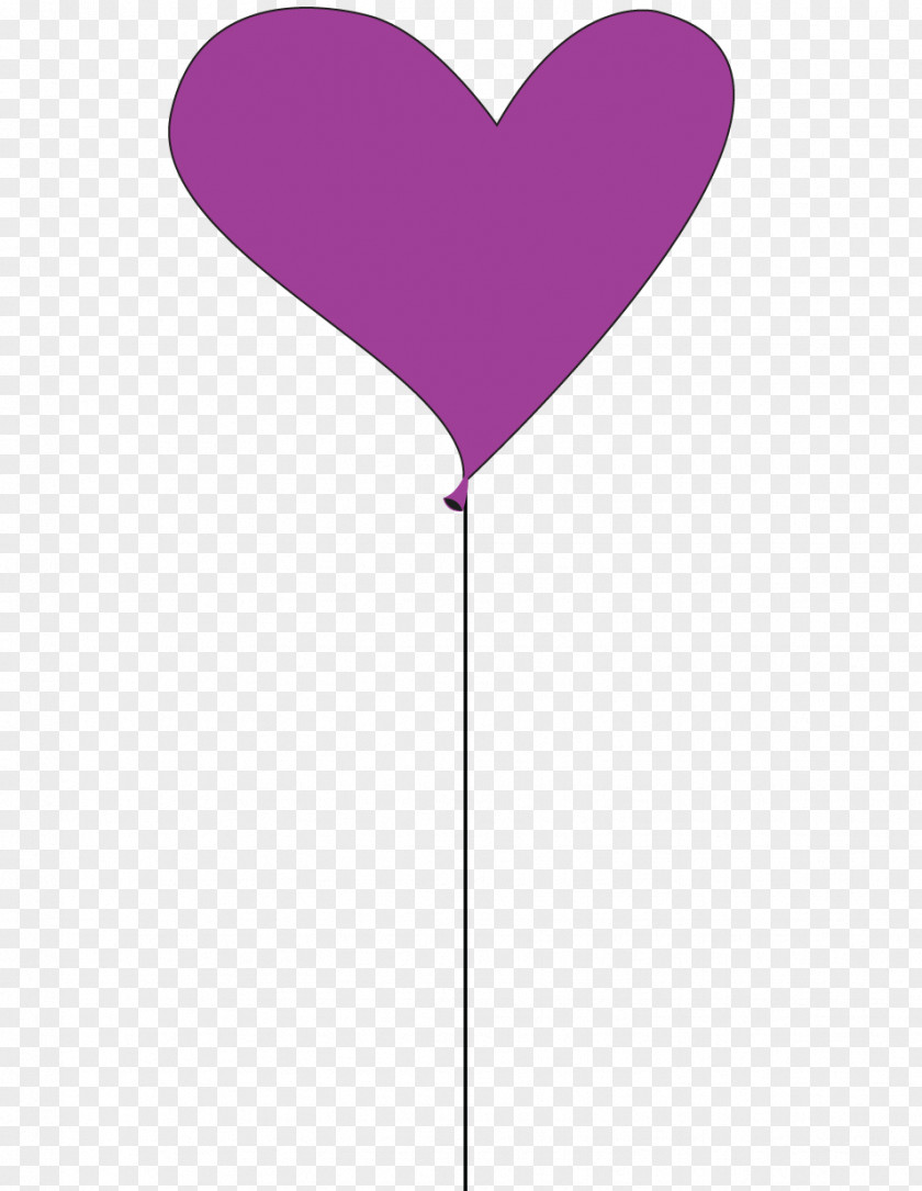 Mother's Day Purple Violet Magenta Balloon Line PNG