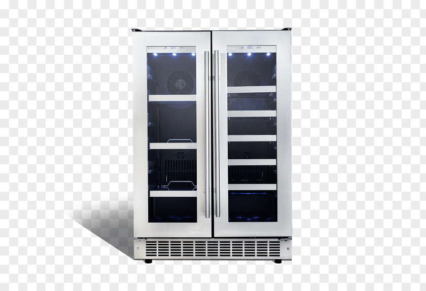 Stainless Steel Door Wine Cooler Danby Silhouette Ricotta DBC514BLS Beverages PNG
