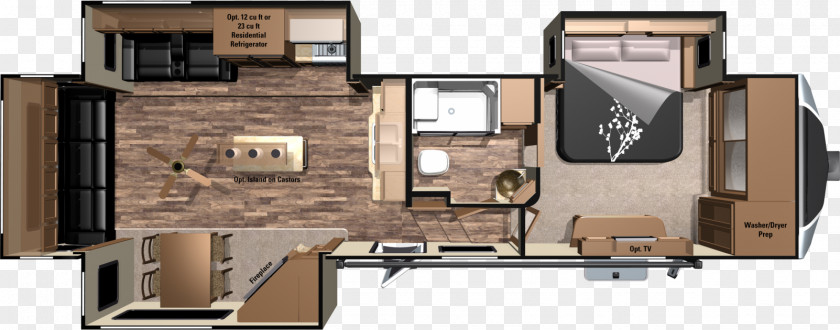 U-shaped Campervans Floor Plan Caravan Fifth Wheel Coupling Living Room PNG