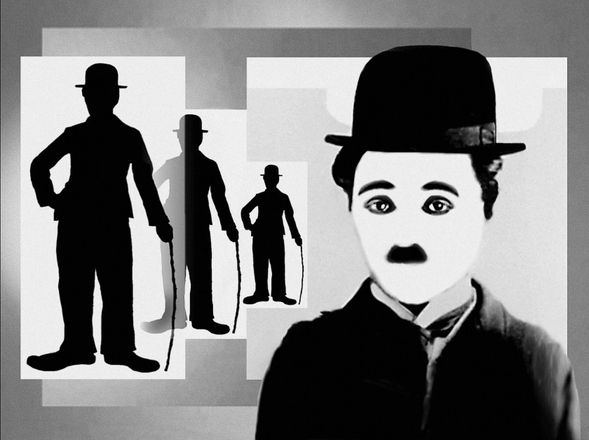 Charlie Chaplin The Tramp Fine Art Poster PNG