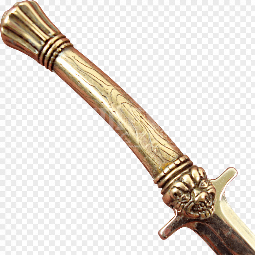Gold Sword Sabre Dagger PNG