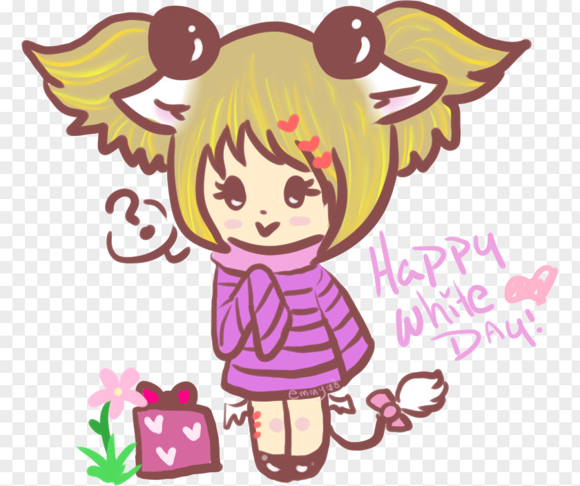 Happy B.day White Day Clip Art Illustration March 14 Image PNG