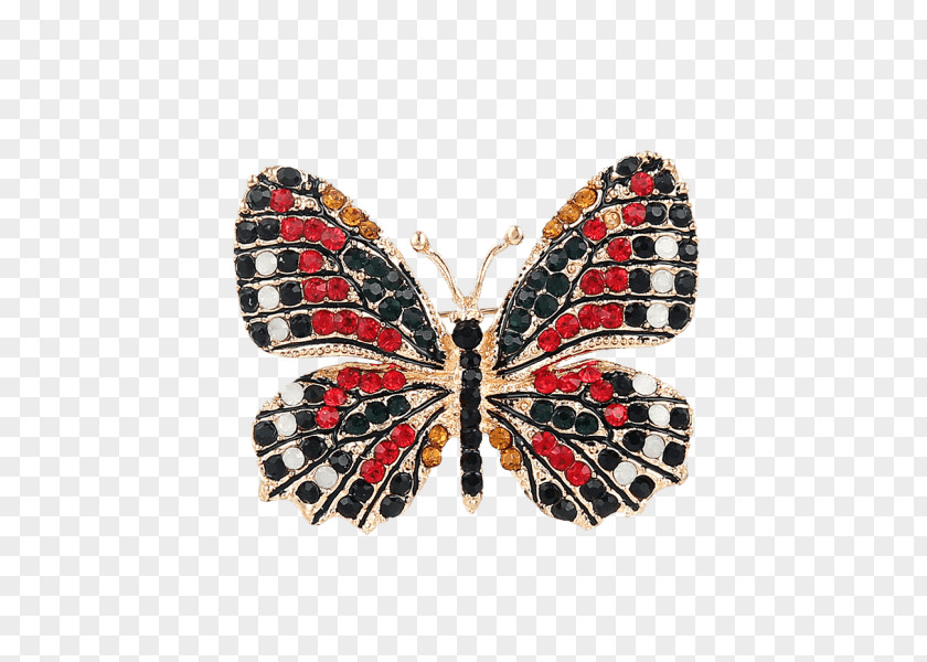 Bling Dress Brooch Monarch Butterfly Jewellery Clothing Imitation Gemstones & Rhinestones PNG