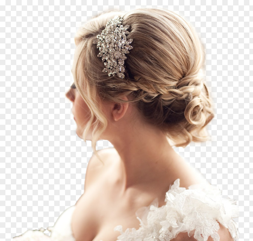 Bun Long Hair Hairstyle Bride PNG