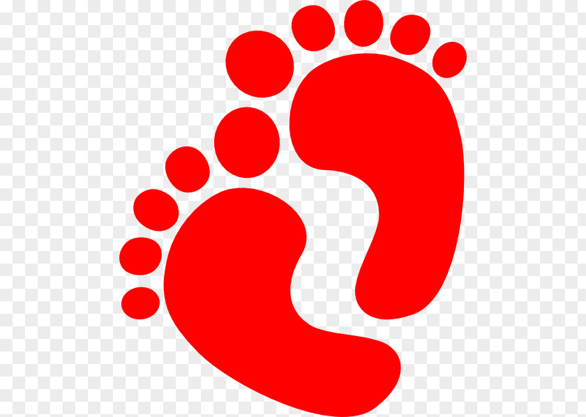 Feet Cliparts Infant Red Clip Art PNG