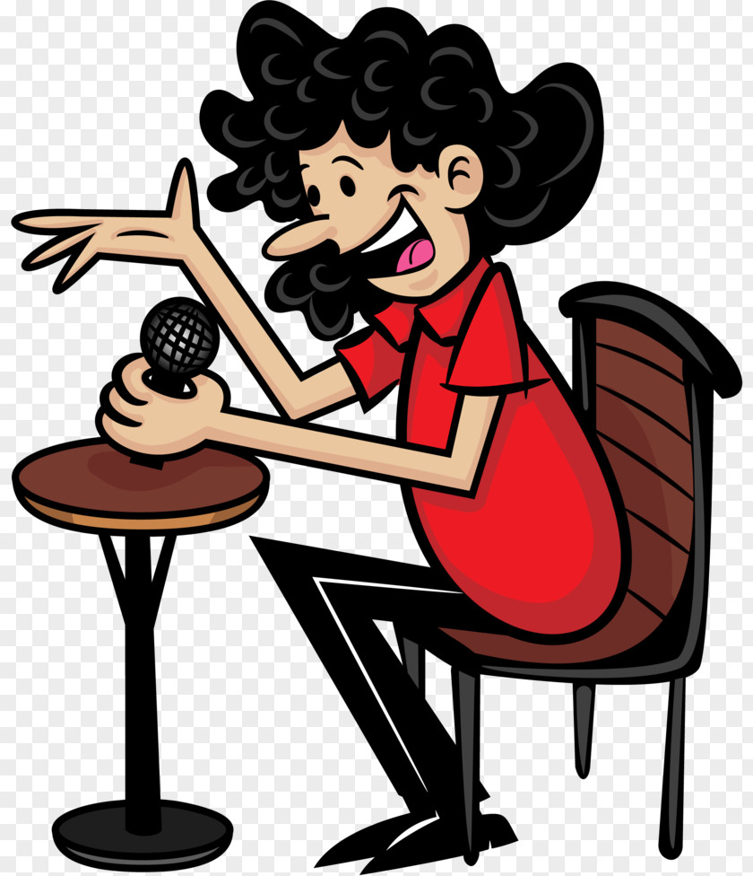 Microphone Announcer Cartoon Radio Personality Clip Art PNG