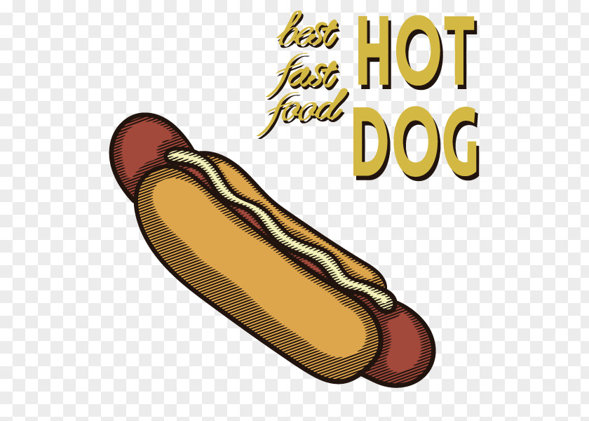 Vector Cartoon Hot Dog PNG