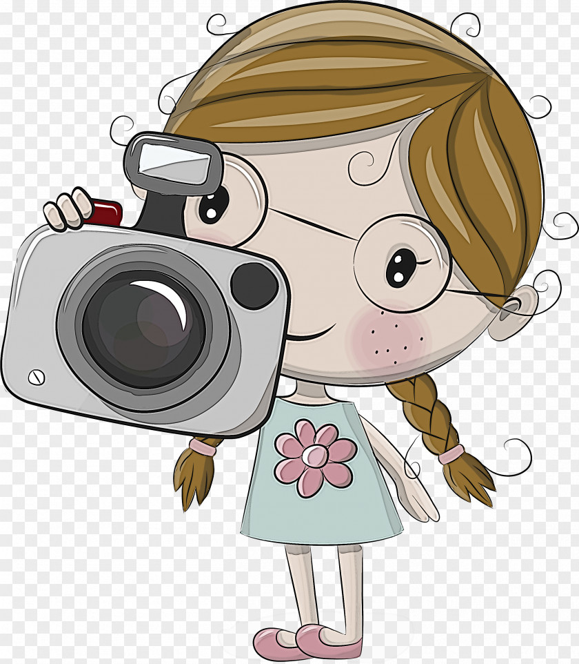 Camera Animation Cartoon Animated Clip Art Cheek Cameras & Optics PNG