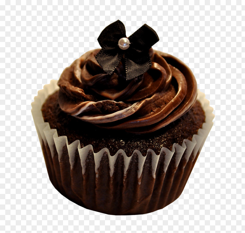 Chocolate Cake Cupcake Truffle Ganache Muffin PNG