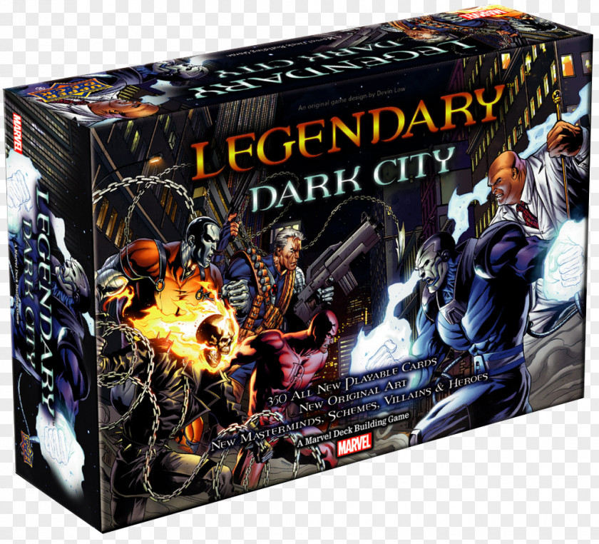 Designer City Building Game Deck-building Upper Deck Legendary Marvel Universe Board PNG