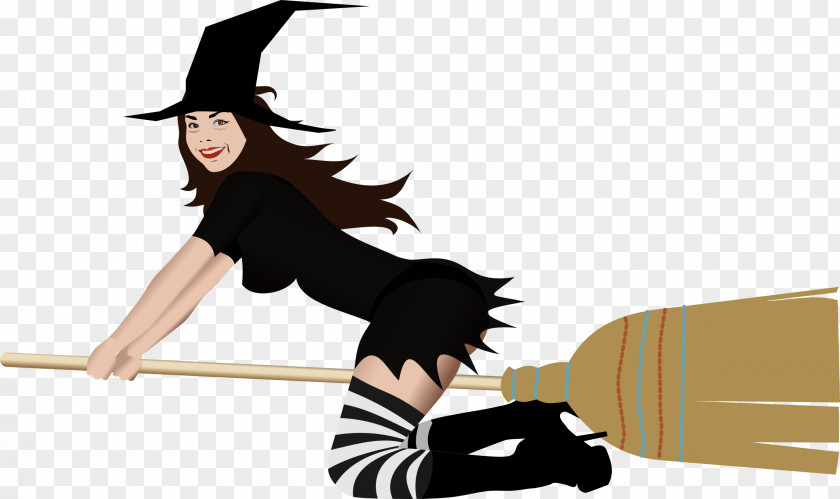 Witch Witchcraft Broom Clip Art PNG