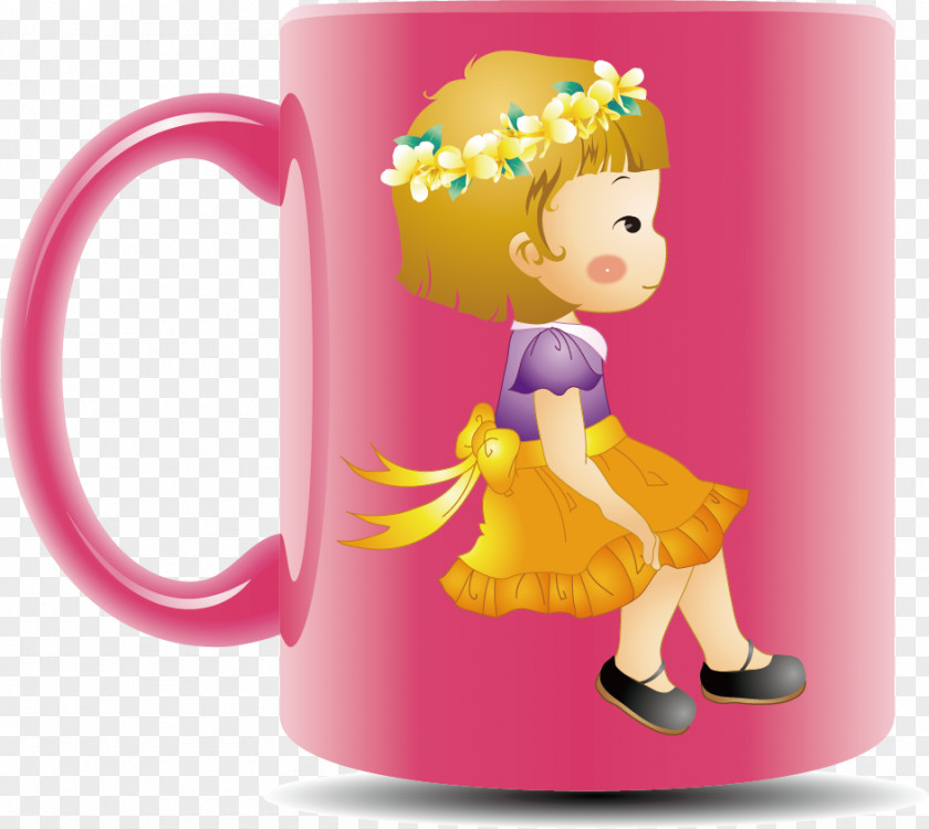 Cartoon Cup Mug PNG